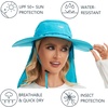 image:imageBASSDASH UPF 50 Mosquito Sun Hat with Hidden Head Net and Neck Flap for Men Women Outdoor Fishing Hiking CampingLight Sky Blue