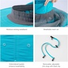image:imageBASSDASH UPF 50 Mosquito Sun Hat with Hidden Head Net and Neck Flap for Men Women Outdoor Fishing Hiking CampingLight Sky Blue