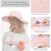image:imageBASSDASH UPF 50 Mosquito Sun Hat with Hidden Head Net and Neck Flap for Men Women Outdoor Fishing Hiking CampingPink