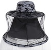 image:imageBASSDASH UPF 50 Mosquito Sun Hat with Hidden Head Net and Neck Flap for Men Women Outdoor Fishing Hiking CampingStorm Camo