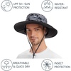image:imageBASSDASH UPF 50 Mosquito Sun Hat with Hidden Head Net and Neck Flap for Men Women Outdoor Fishing Hiking CampingStorm Camo