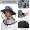 image:imageBASSDASH UPF 50 Mosquito Sun Hat with Hidden Head Net and Neck Flap for Men Women Outdoor Fishing Hiking CampingStorm Camo
