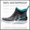 image:imageBASSDASH Womens 45 Waterproof Deck Ankle Rain Boots AntiSlip Neoprene Rubber Garden Fishing BootsBlack Leopard