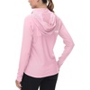 image:imageBASSDASH Womens UPF 50 Performance Hoodie Long Sleeve UV Fishing Hiking ShirtPink