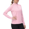 image:imageBASSDASH Womens UPF 50 Performance Hoodie Long Sleeve UV Fishing Hiking ShirtPink