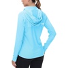 image:imageBASSDASH Womens UPF 50 Performance Hoodie Long Sleeve UV Fishing Hiking ShirtSky Blue