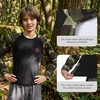 image:imageBASSDASH Youth UPF50 Camo Long Sleeve Fishing Shirt UV Protection Quick Dry TeeBlackArmy Green Camo