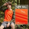 image:imageBASSDASH Youth UPF50 Camo Long Sleeve Fishing Shirt UV Protection Quick Dry TeeBlaze OrangeArmy Green Camo