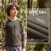 image:imageBASSDASH Youth UPF50 Camo Long Sleeve Fishing Shirt UV Protection Quick Dry TeeBrownHighland