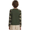 image:imageBASSDASH Youth UPF50 Camo Long Sleeve Fishing Shirt UV Protection Quick Dry TeeOlive GreenArmy Green Camo