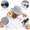 image:imageBassdash 2 Pack UPF 50 Patterned Under Brim Foldable Lightweight Bucket Sun Hats for Fishing Hiking Safari Men Women FH18Pack of 2 Colors Collection H