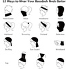 image:imageBassdash 6 Pieces UPF 50 Neck Gaiter Breathable Quick Dry Face Mask Lightweight UV Protection Balaclava Scarf for Men Women6pack Collection C