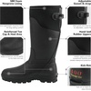 image:imageBassdash EXPLORERSG Mens Hunting Boots Waterproof Rubber Boots 400G Insulated 5mm Neoprene Lined for Outdoor FishingBlack