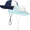 image:imageBASSDASH 2Pack Kids Wide Brim Sun Hat UPF 50 UV Protection Lightweight Bucket Hat for Toddler Girls Boys