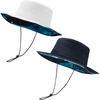 image:imageBassdash 2 Pack UPF 50 Patterned Under Brim Foldable Lightweight Bucket Sun Hats for Fishing Hiking Safari Men Women FH18Pack of 2 Colors Collection a