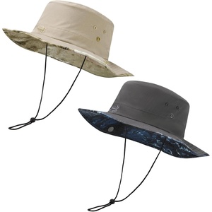 image:imageBassdash 2 Pack UPF 50 Patterned Under Brim Foldable Lightweight Bucket Sun Hats for Fishing Hiking Safari Men Women FH18Pack of 2 Colors Collection B