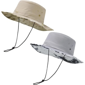 image:imageBassdash 2 Pack UPF 50 Patterned Under Brim Foldable Lightweight Bucket Sun Hats for Fishing Hiking Safari Men Women FH18Pack of 2 Colors Collection H