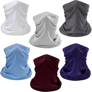 image:imageBassdash 6 Pieces UPF 50 Neck Gaiter Breathable Quick Dry Face Mask Lightweight UV Protection Balaclava Scarf for Men Women6pack Collection E