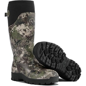 image:imageBassdash EXPLORERSG Mens Hunting Boots Waterproof Rubber Boots 400G Insulated 5mm Neoprene Lined for Outdoor FishingAutumn Forest