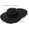 image:imageBASSDASH UPF 50 Unisex Water Resistant Wide Brim Sun Hat with Large Neck Flap Ponytail Fishing Hat for Men WomenBlackSplash Black