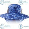 image:imageBASSDASH UPF 50 Unisex Water Resistant Wide Brim Sun Hat with Large Neck Flap Ponytail Fishing Hat for Men WomenBlue Camo