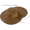 image:imageBASSDASH UPF 50 Unisex Water Resistant Wide Brim Sun Hat with Large Neck Flap Ponytail Fishing Hat for Men WomenCaramelLeopard
