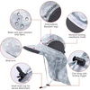 image:imageBASSDASH UPF 50 Unisex Water Resistant Wide Brim Sun Hat with Large Neck Flap Ponytail Fishing Hat for Men WomenLight Grey Camo
