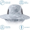image:imageBASSDASH UPF 50 Unisex Water Resistant Wide Brim Sun Hat with Large Neck Flap Ponytail Fishing Hat for Men WomenLight Grey Camo