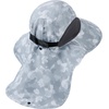 image:imageBASSDASH UPF 50 Unisex Water Resistant Wide Brim Sun Hat with Large Neck Flap Ponytail Fishing Hat for Men WomenLight Grey Camo