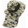 image:imageBASSDASH UPF 50 Unisex Water Resistant Wide Brim Sun Hat with Large Neck Flap Ponytail Fishing Hat for Men WomenMountain CamoAmy Green