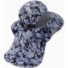image:imageBASSDASH UPF 50 Unisex Water Resistant Wide Brim Sun Hat with Large Neck Flap Ponytail Fishing Hat for Men WomenStorm Camo