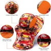 image:imageBASSDASH UPF 50 Unisex Water Resistant Wide Brim Sun Hat with Large Neck Flap Ponytail Fishing Hat for Men WomenSunset Palm TreesOrange