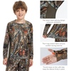 image:imageBASSDASH Youth UPF 50 Camo Hunting Shirt Lightweight Quick Dry Long Sleeve TShirt for Boys Girls Fishing Hiking FS04YAutumn Forest