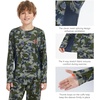 image:imageBASSDASH Youth UPF 50 Camo Hunting Shirt Lightweight Quick Dry Long Sleeve TShirt for Boys Girls Fishing Hiking FS04YGreen Vegetation Camo