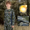 image:imageBASSDASH Youth UPF 50 Camo Hunting Shirt Lightweight Quick Dry Long Sleeve TShirt for Boys Girls Fishing Hiking FS04YGreen Vegetation Camo