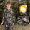 image:imageBASSDASH Youth UPF 50 Camo Hunting Shirt Lightweight Quick Dry Long Sleeve TShirt for Boys Girls Fishing Hiking FS04YGrunge Camo