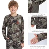 image:imageBASSDASH Youth UPF 50 Camo Hunting Shirt Lightweight Quick Dry Long Sleeve TShirt for Boys Girls Fishing Hiking FS04YGrunge Camo
