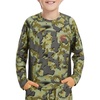 image:imageBASSDASH Youth UPF 50 Camo Hunting Shirt Lightweight Quick Dry Long Sleeve TShirt for Boys Girls Fishing Hiking FS04YOpen Terrain