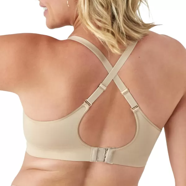 Bali Womens Wireless Bra Comfort Revolution Modern Seamless Bra Flextofit Wirefree BraTaupe