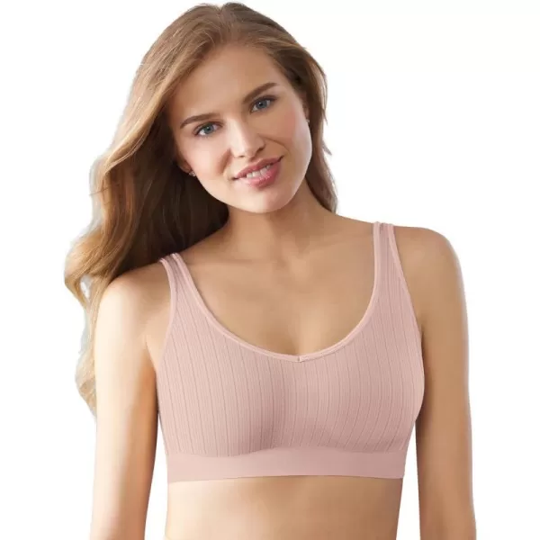 Bali One Smooth U Wireless Bra Seamless NoBulge Shapewear Bra Pullover Bralette with NoRoll Underband and NoDig StrapsGloss