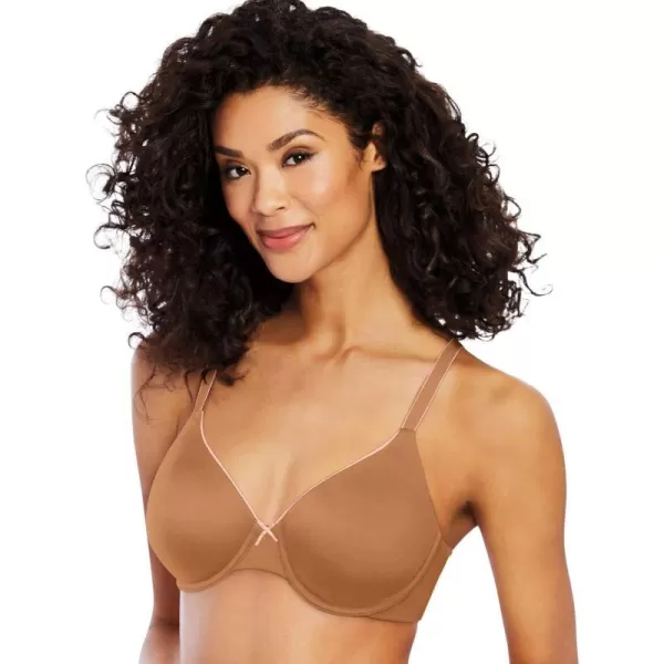 Bali Passion For Comfort Underwire Bra with FullCoverage Light Lift Back Smoothing Shapewear Bra for Everyday WearCinnamon ButterApricot Squeeze