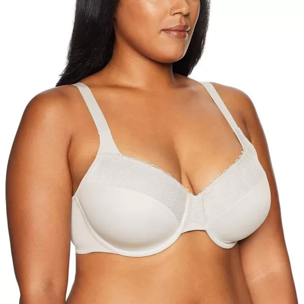 Bali Passion For Comfort Underwire Bra with FullCoverage Light Lift Back Smoothing Shapewear Bra for Everyday WearPearl Lace