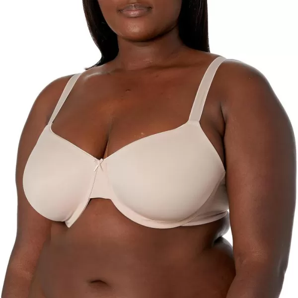 Bali Passion For Comfort Underwire Bra with FullCoverage Light Lift Back Smoothing Shapewear Bra for Everyday WearSandshellLight Buff