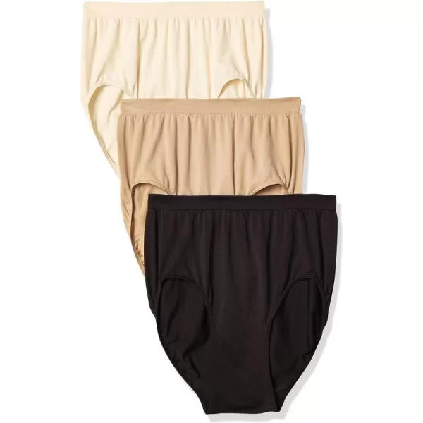 3 Pack - Light Beige/Nude/Black