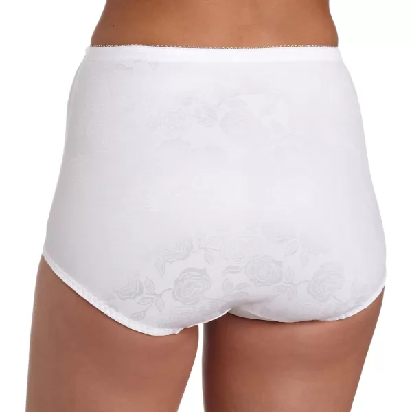 Bali Womens FirmControl Shapewear Brief Pack Shaping Brief with Tummy Control 2PackWhite Deluster