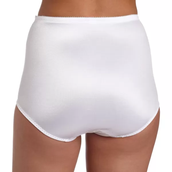 Bali Womens FirmControl Shapewear Brief Pack Shaping Brief with Tummy Control 2PackWhite Deluster