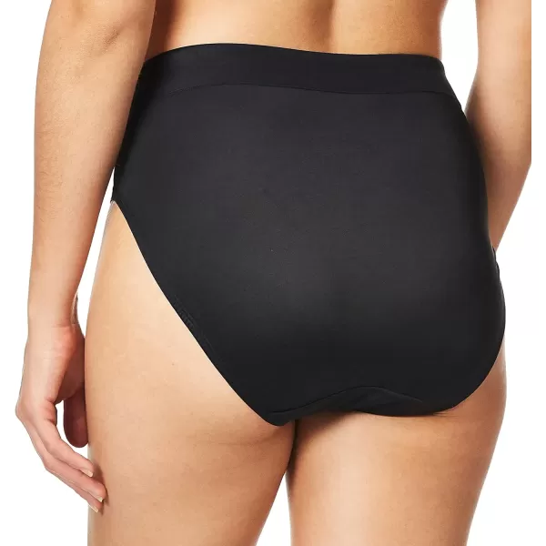 Bali Womens HiCut Panties HighWaisted Smoothing Panty HighCut Brief UnderwearBlack