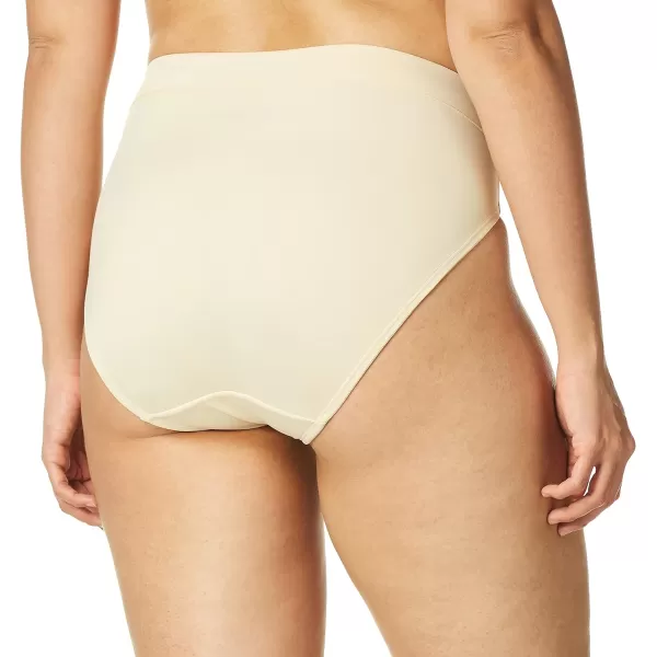 Bali Womens HiCut Panties HighWaisted Smoothing Panty HighCut Brief UnderwearSoft Taupe