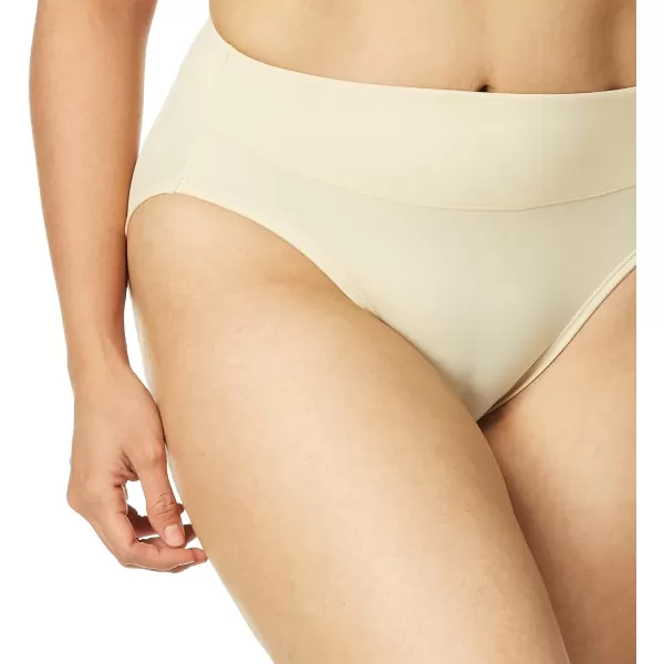 Bali Womens HiCut Panties HighWaisted Smoothing Panty HighCut Brief UnderwearSoft Taupe