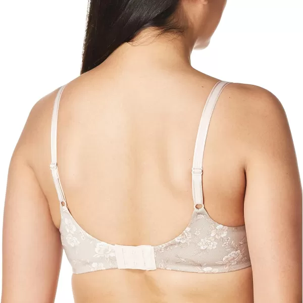 Bali Womens One Smooth U Underwire Bra Smoothing amp Concealing FullCoverage Bra Df3w11Magnolia Mesh Print